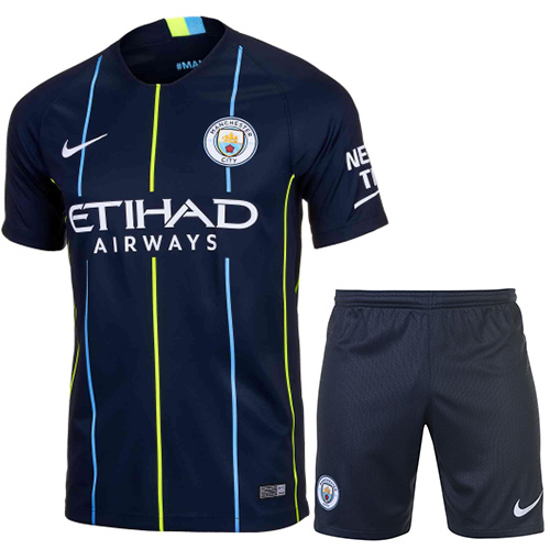 Manchester City 18/19 Away Soccer Kits (Shirt+Shorts)